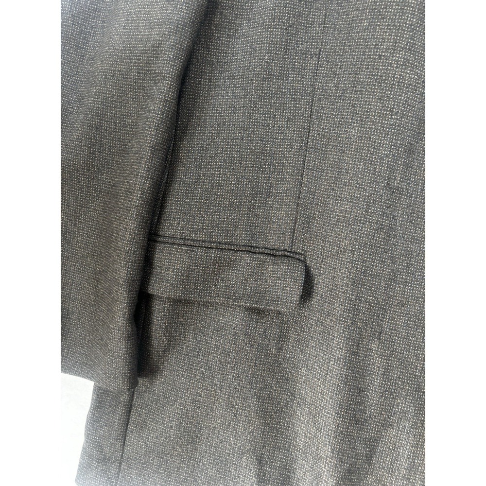 Joseph & Feiss 56L Brown Houndstooth 100% Lambs Wool Blazer Jacket Sport Coat - Picture 3 of 13